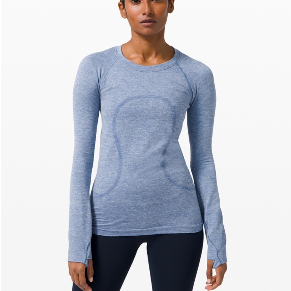 Lululemon blue Swiftly tech shine size 8